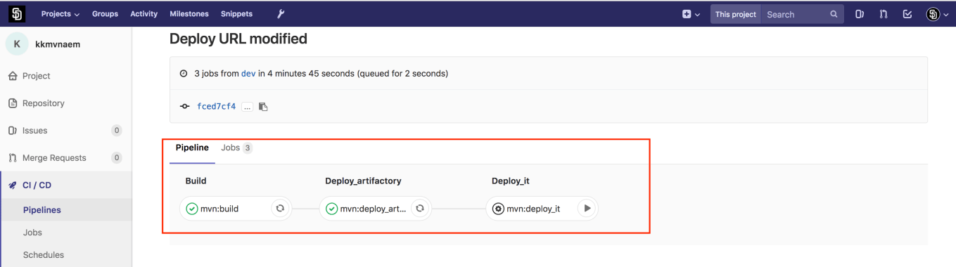 Manual Deployment to ENV