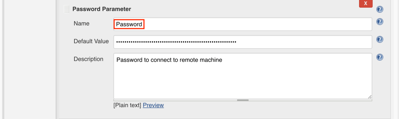 5 Parameter Password
