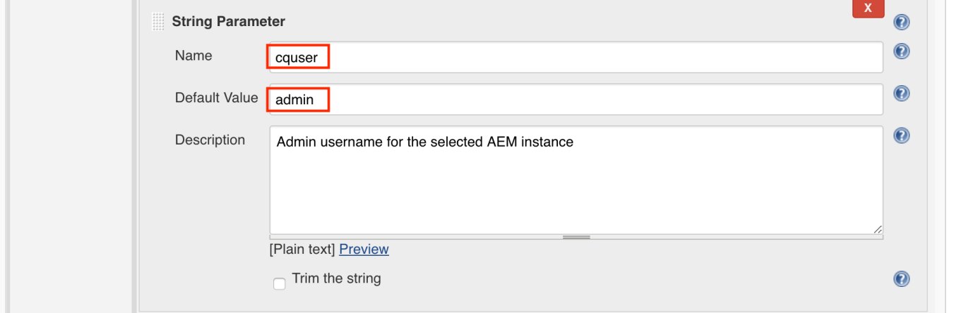 7 Parameter AEM User