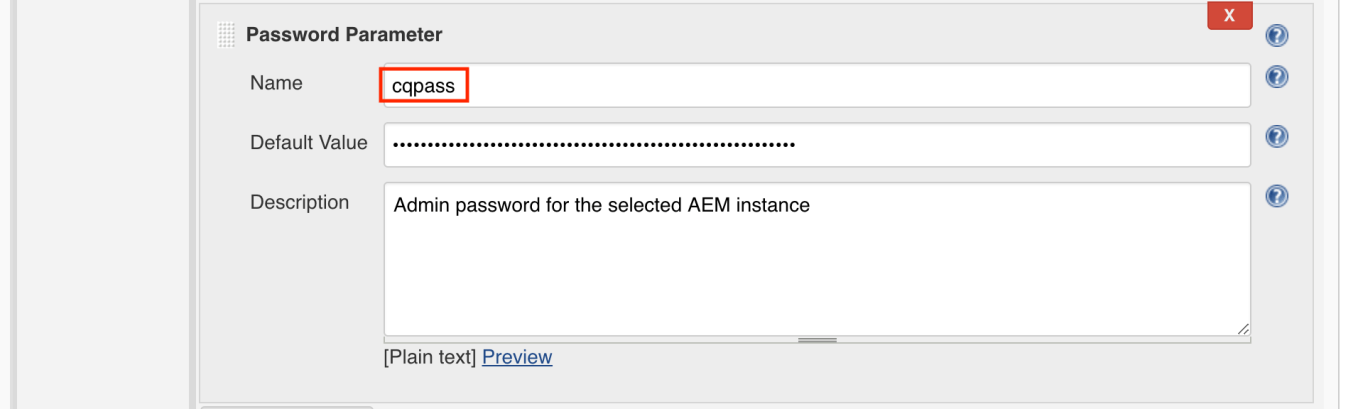 8 Parameter AEM Password